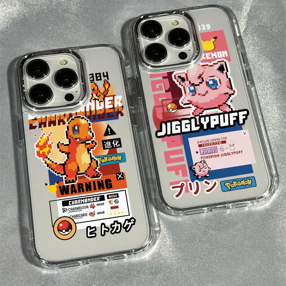 Mosaic Jigglypuffs Charizards Handyhülle für Pixel 10 9 9a 8 8a Pro XL 5G Luxuriöse transparente Abdeckung