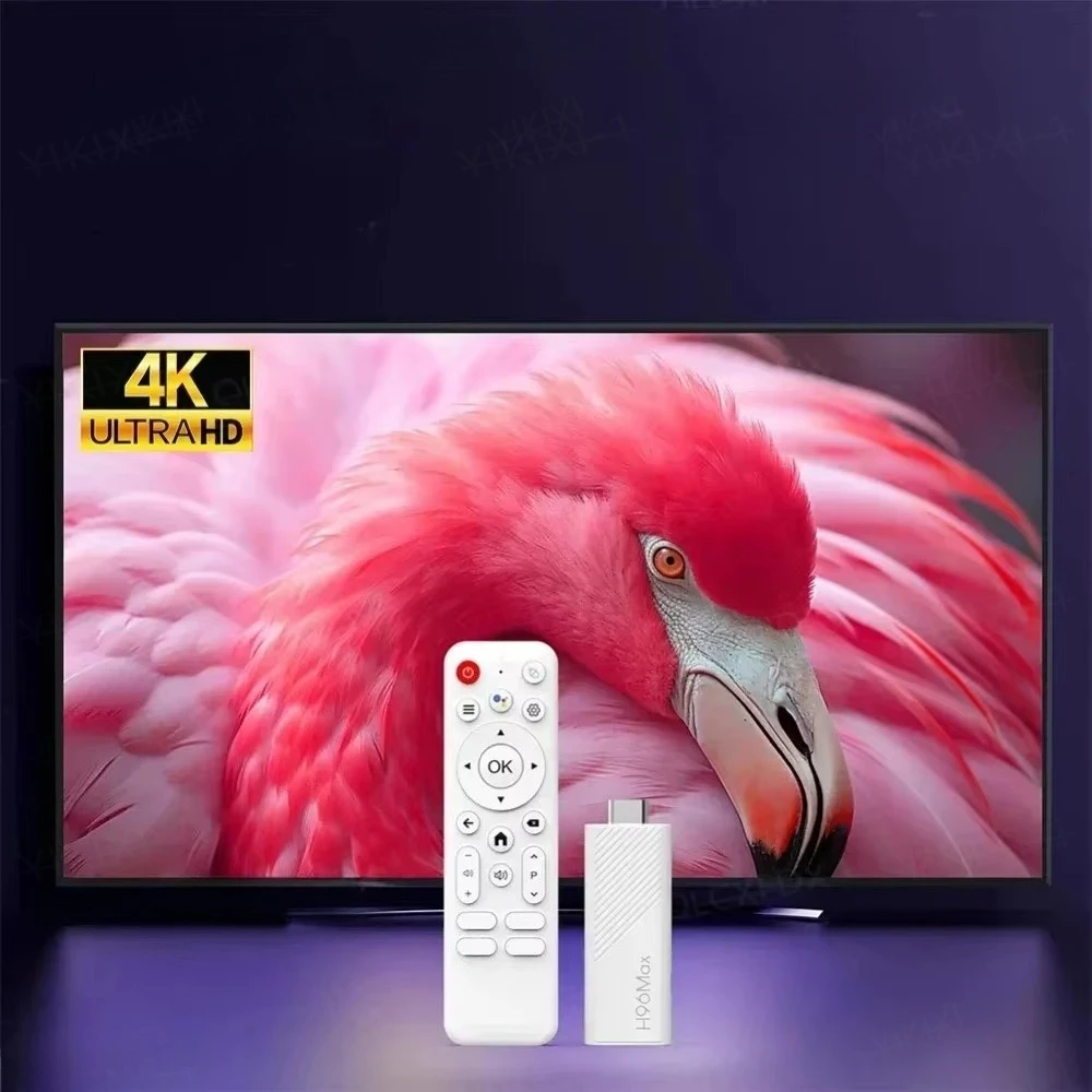 2025 جديد H96 MAX Android TV Stick Allwinner H313 مع 2.4G Wifi 5G Wifi6 ثنائي العلامة التجارية 2GB 8GB HD 4K 3D HDR goole صوت عن بعد