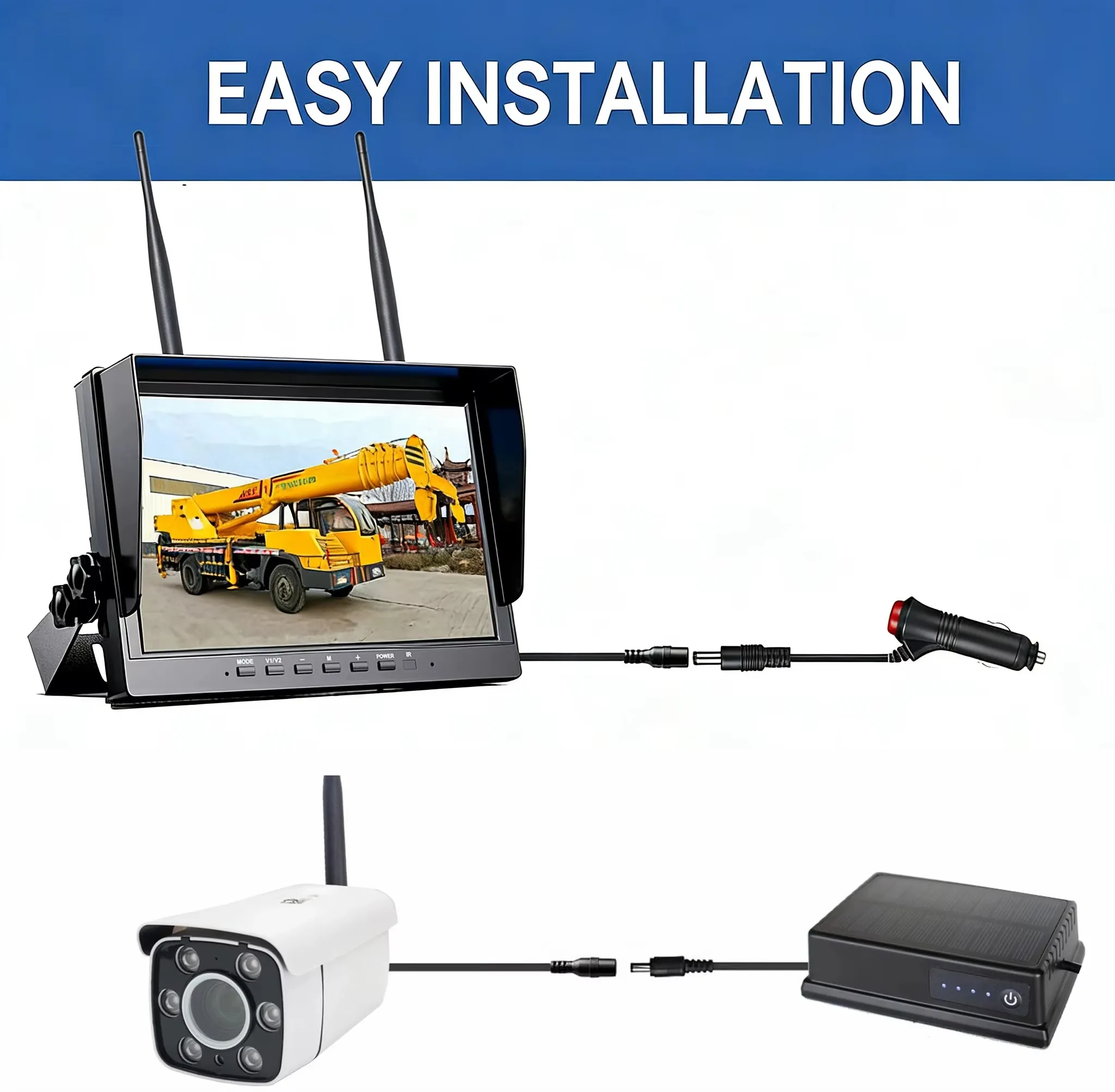 Wireless Camera System 1080P - 30X Optical Zoom, 10.1