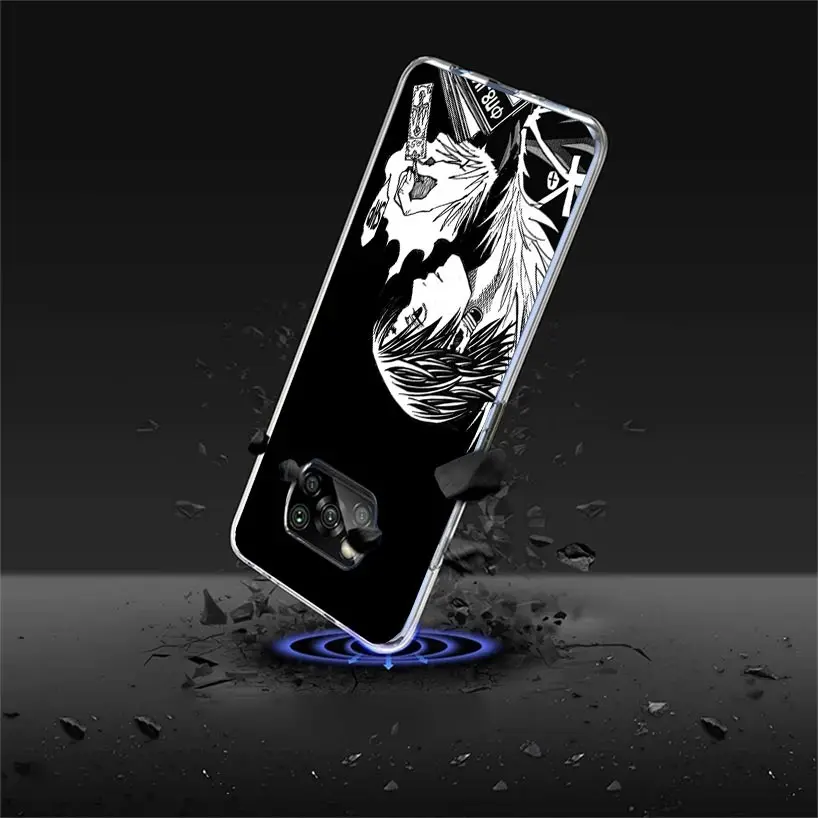 Black White HXH X Hunter Case Phone Cover for Xiaomi Poco X3 Nfc X5 X6 X7 X4 Gt F7 Ultra F6 F5 Pro F4 F3 M5S M4 M6 M3 Trend Fund view 3