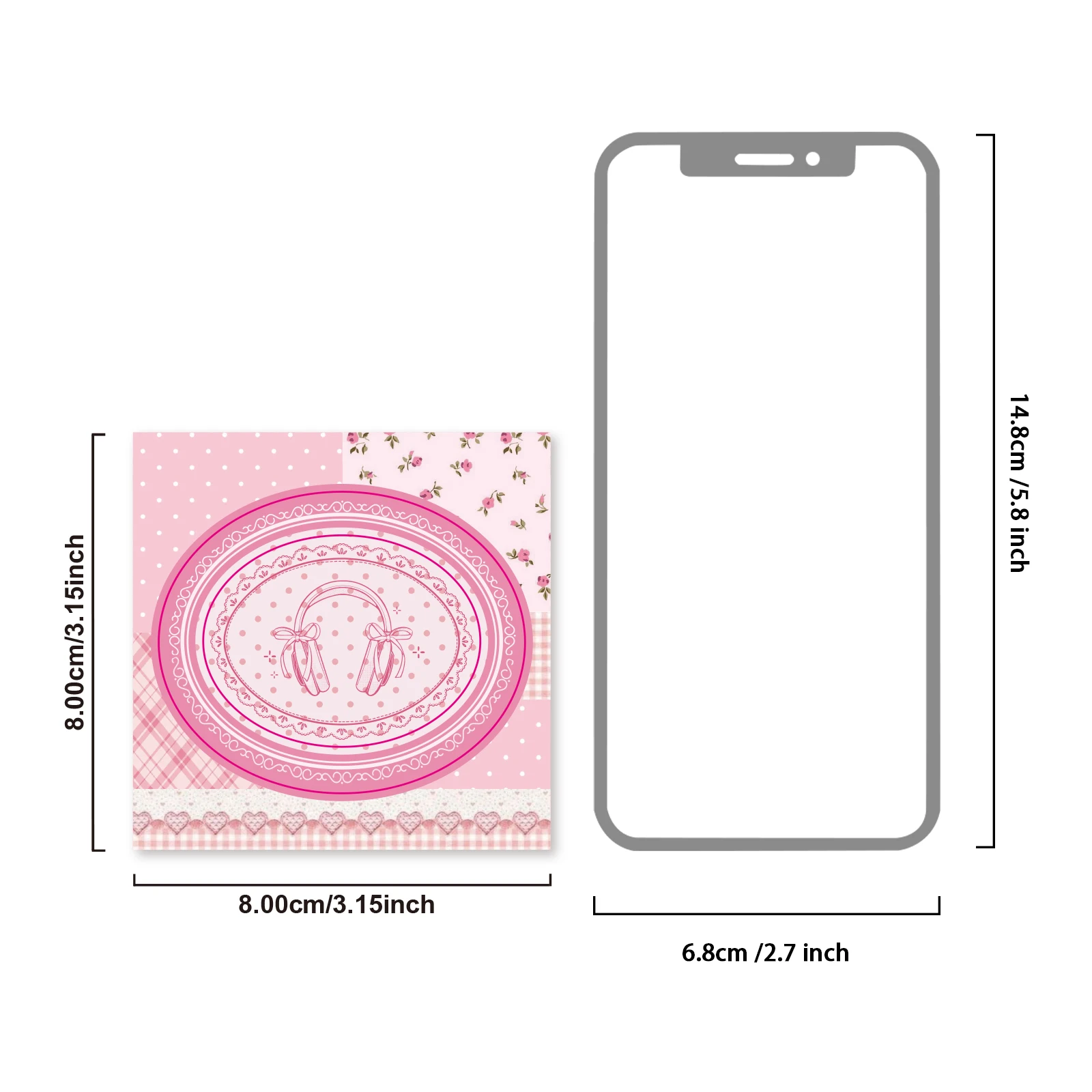 Etori Life 20Pcs Cherry Blossom Pink Series Lace Sticker Pack with Bowknots and Heart-Shaped Lolita-Style Patterns for Journal Collage Materials, DIY Decoration for Laptops, Phone Backs, Guitars, Postcards and Envelopes, Photo Albums, Helmets and Bicycles, Scrapbook Supplies, Gift Box Packaging, Gift Paper Bags, Artistic Aesthetics, School Supplies, Halloween Stickers, Cycling Decals, Gifts for Friends