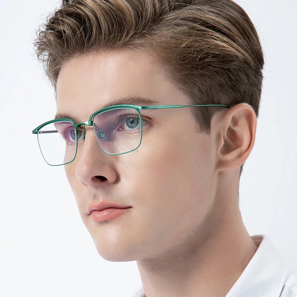 FONEX Titanium Glasses Frame Men Brand Design Ultralight Square Eyeglasses Japanese Ultralight High Quality Thin Eyewear 85724