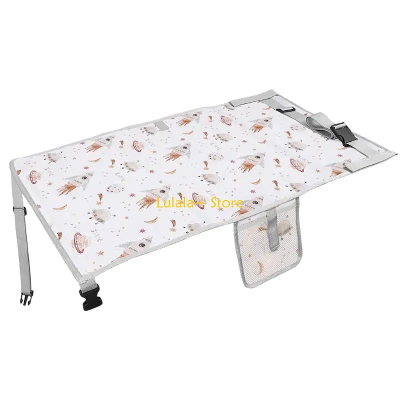 

Y4QA Toddler Plane Extender Transforms Aircraft into Relaxing Bed with Secure Harness for Child's Sleep