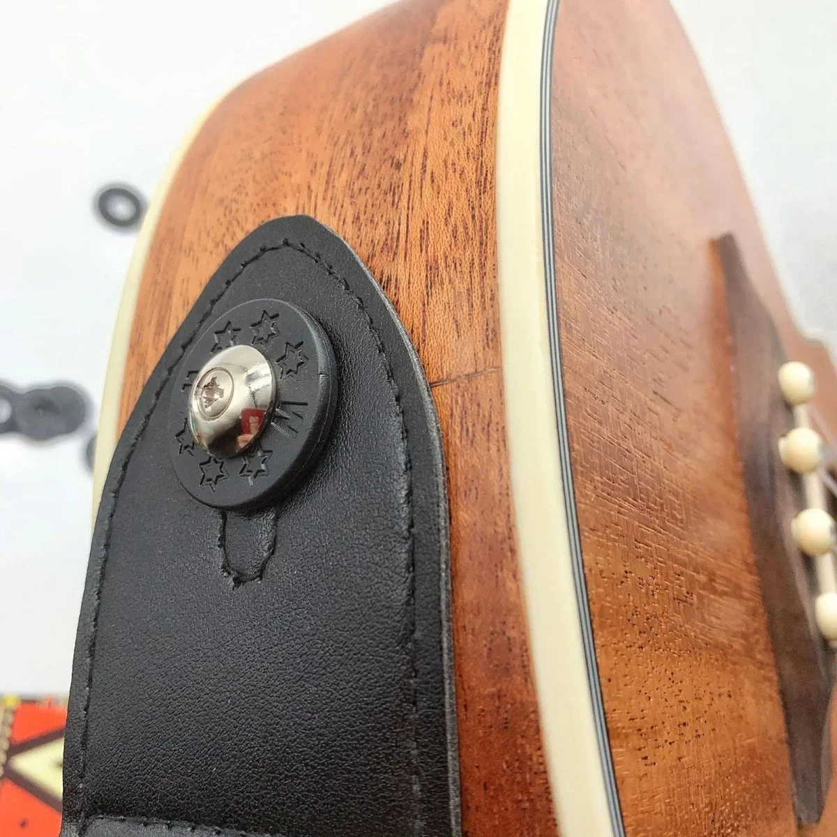 10 Stück Gitarren-Gummibandverschlüsse, Rutschfeste PE-Pads Sichere Gitarrenbandverschlüsse Schützende Gitarrenzubehörteile – Detail 7