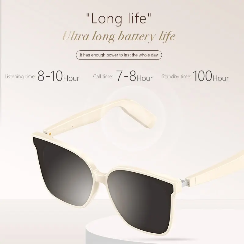 Vintage Square Sunglasses Women Oversized Sunglass Men Retro Black Sun Glasses Shades Goggle UV400 smart bluetooth glasses