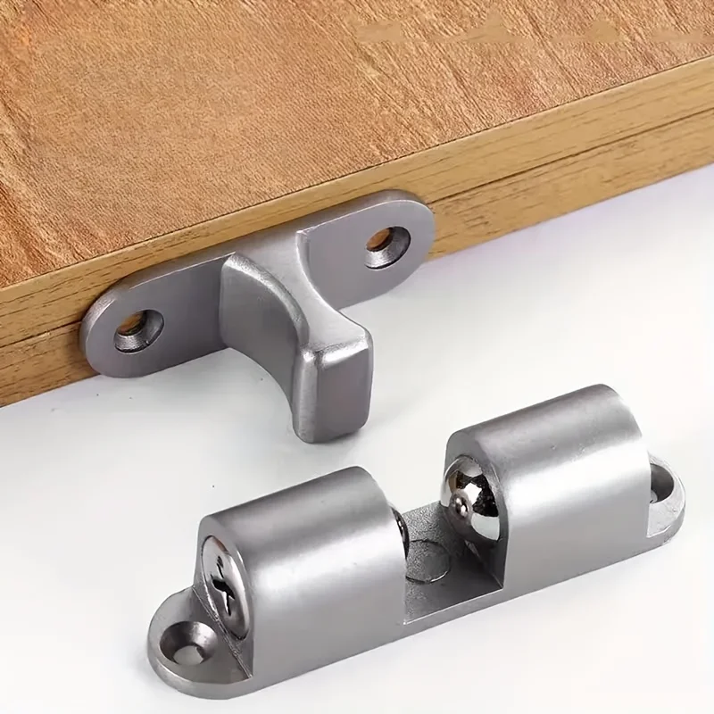 Stainless Steel Magnetic Door Latch for Furniture Interlock Switch Chassis Cabinet Spring Ball Locker Adjustable Door Buckle