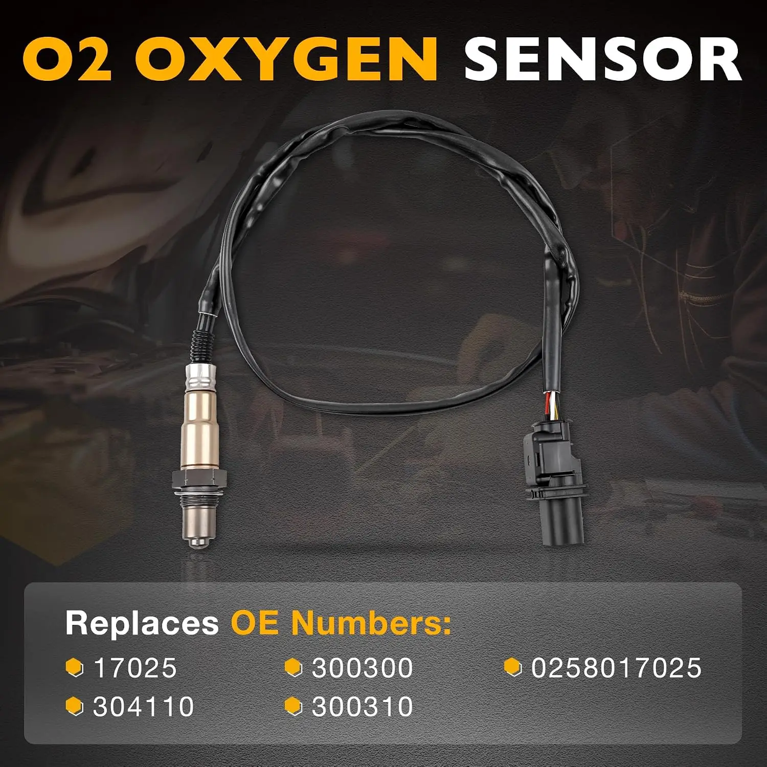LSU 4.9 Wideband O2 Oxygen Sensor Replacement,Compatible with AEM X Series AFR Controller 30-4110 30-0300,Replace 0258017025