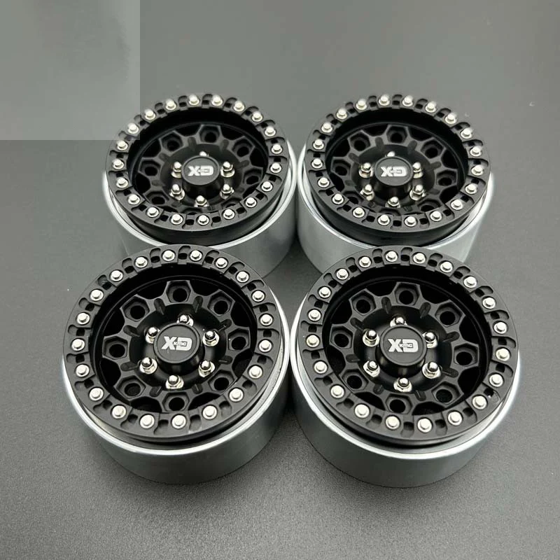 1 Set Metal Wheels 2.2 Inch for 1/10 RC Crawler Car Traxxas TRX4 Defender AXIAL SCX10 RC4WD RTG KM Accessories