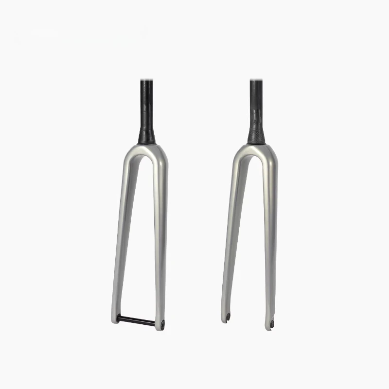 

Road bicycle carbon fiber gravel front fork spinal canal quick release bucket shaft ultra light disc brake carbon fork