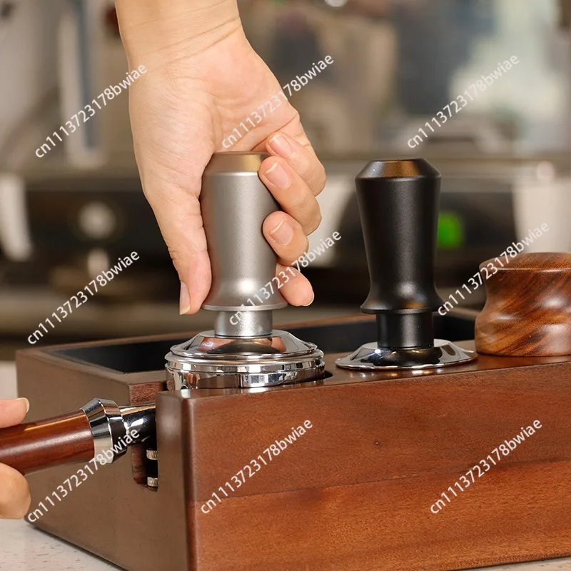 New coffee double spring powder press, Italian coffee powder press hammer cloth powder 51/53/58 stuffer