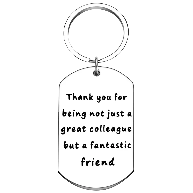 Boss Appreciation Keychain Coworker Retirement Key Chain Pendant Colleague Mentor Goodbye Gift