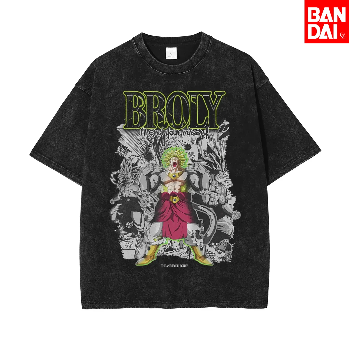

Футболка Dragon Ball Super Broly мужская, летняя, винтажная, с эффектом кислотной стирки, оверсайз, в стиле киберпанк, уличная одежда, Harajuku, Y2K