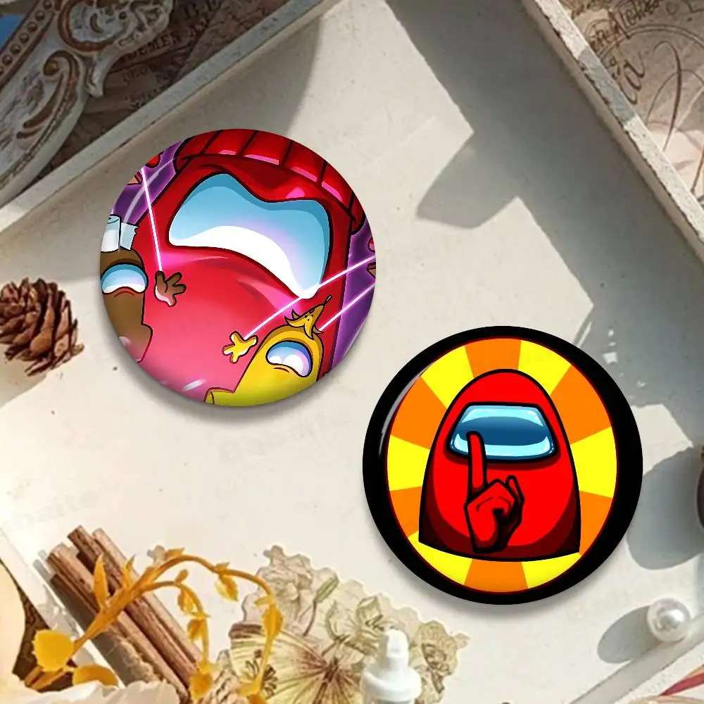 Hot Game A-among U-us Customizable Soft Button Pin For Women Creative Jewelry Funny Badge Cartoon Lover Hat