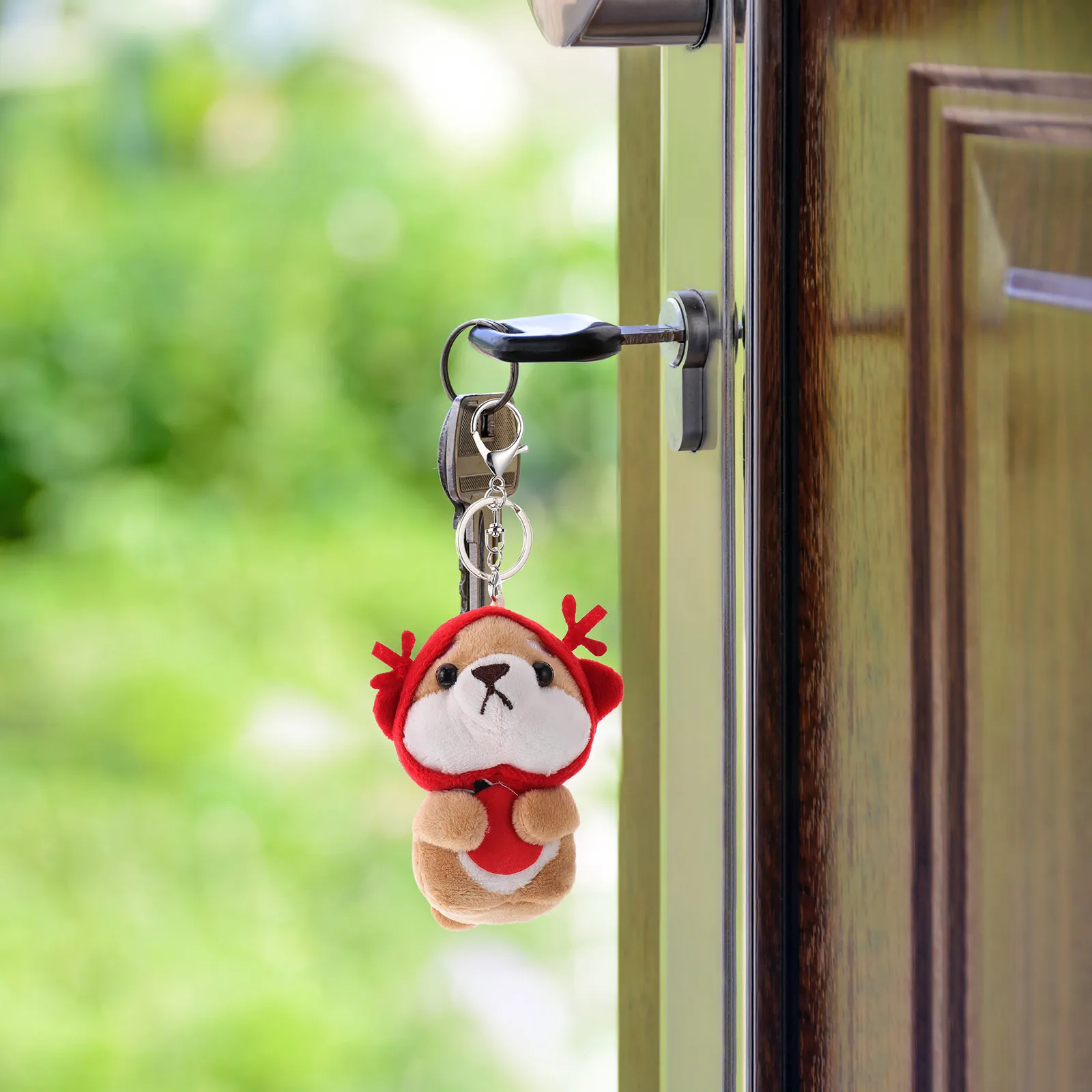 

1Pcs Soft Stuffed Bag Pendant Cartoon Key Chain Hanging Ornament for Backpack Keys Cute Keychain Decoration Keychain