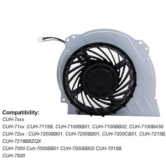 CPU Cooling Fan Replacement for Sony Ps4 Pro Fan CUH-7000 CUH-7XXX Cuh-7000Bb01  CUH-7215B 7000-7500 6X29Frs Series KSB1012H - AliExpress 7