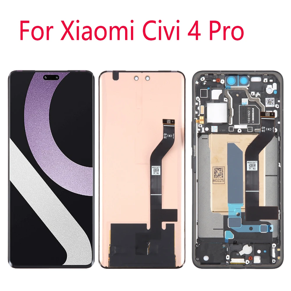 

AMOLED 120HZ For xiaomi civi 4 pro 24053PY09C LCD Display Touch Screen Digitizer Assembly Parts