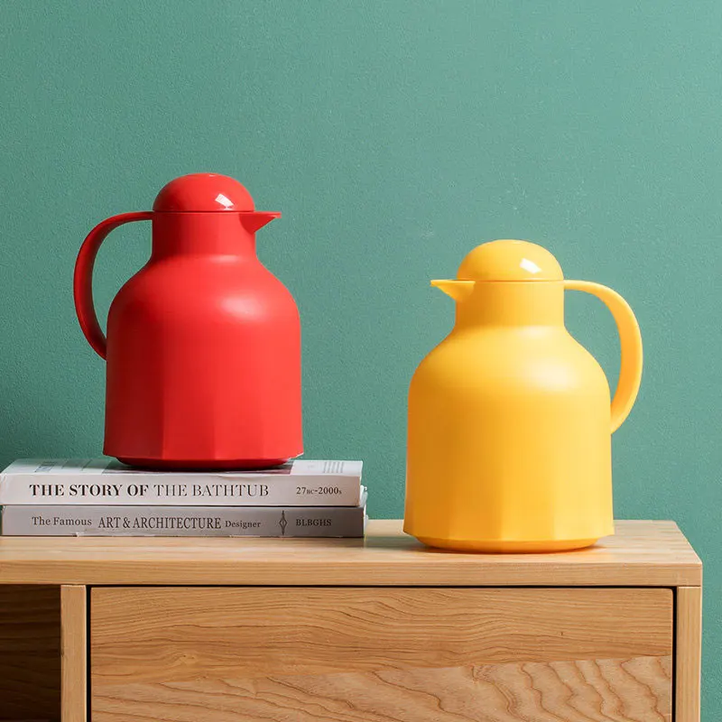 

Household Large Tea Coffee Insulated Thermos Double Layer Glass Vacuum Flask Kettle Business Outdoor Keep Cold Hot Water Bottle