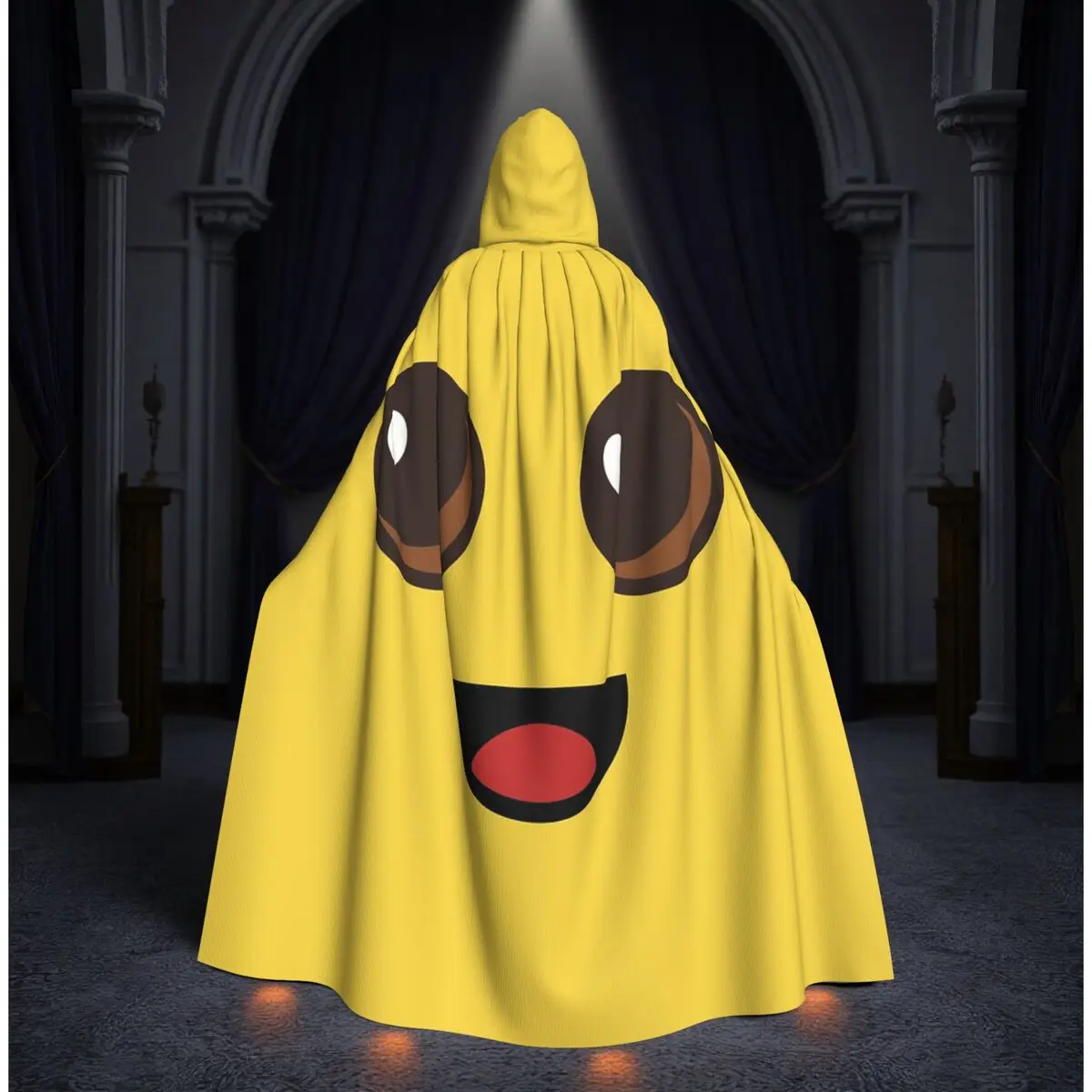 

Длинный капюшон-накидка Peely Victory Royale Banana, костюм ведьмы, средневековый костюм, косплей, накидка на Хэллоуин, вампир, для взрослых, унисекс