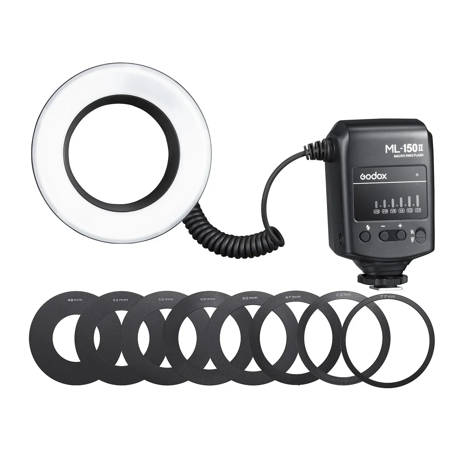 Godox ML-150II ML150II Macro LED Ring Flash Speedlite GN12 5800K±200K for Sony Canon Nikon Fuji Olympus Panasonic DSLR Cameras