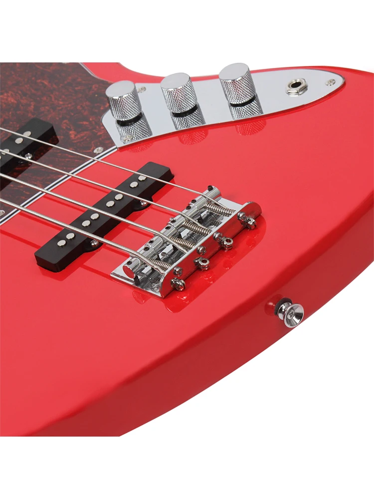 IRIN 4 Strings Red Electric Bass Guitar A Must Have Plucked Instrument for Modern Music Jazz Bands Electric Bass Guitar