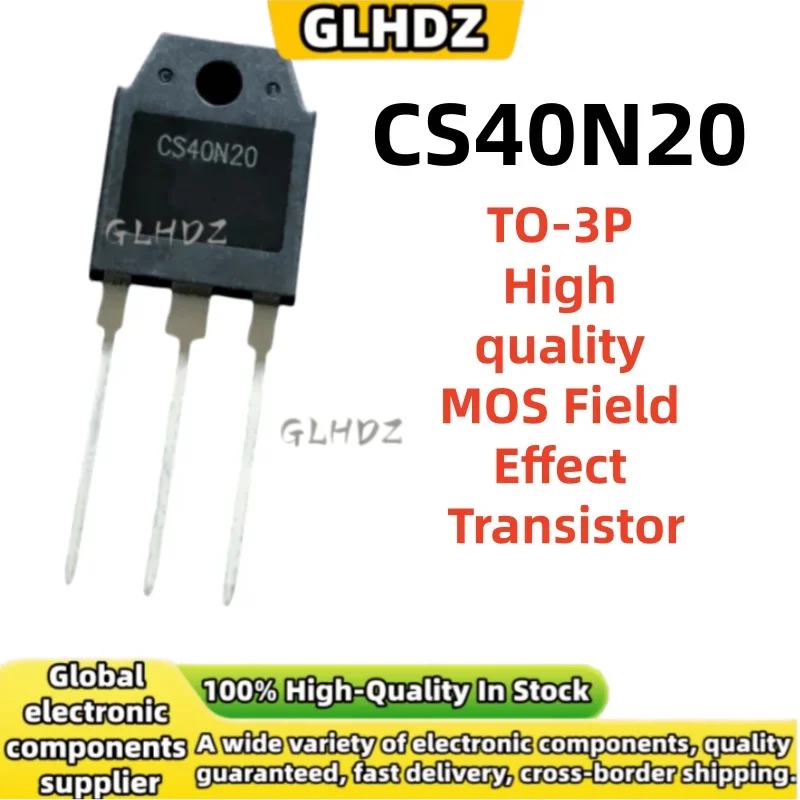 NEW and  High quality 5-10-20-40PCS CS40N20 MOS Field Effect Transistor TO-3P