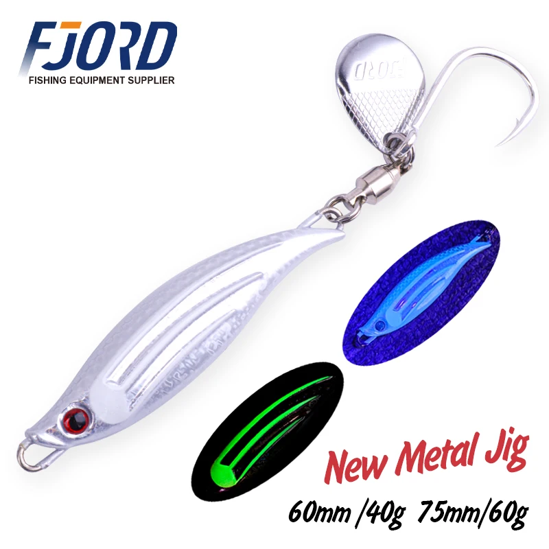 FJORD 40g 60g 80g plantilla de Metal mar río de agua dulce océano pesca Swimbait cebos artificiales señuelos recién llegados 2025 equipo de pesca