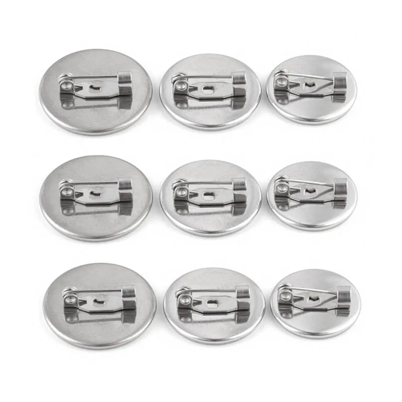

10pcs/Lot 16/18/20mm Round Stainless Steel Brooch Tray Accessories for Women Jewelry Making Charm for Brooch Handmade Decoration