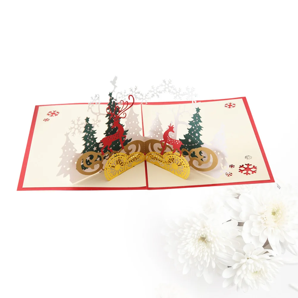 

Christmas greeting card greeting for Christmas Christmas card 3D greeting card up cards