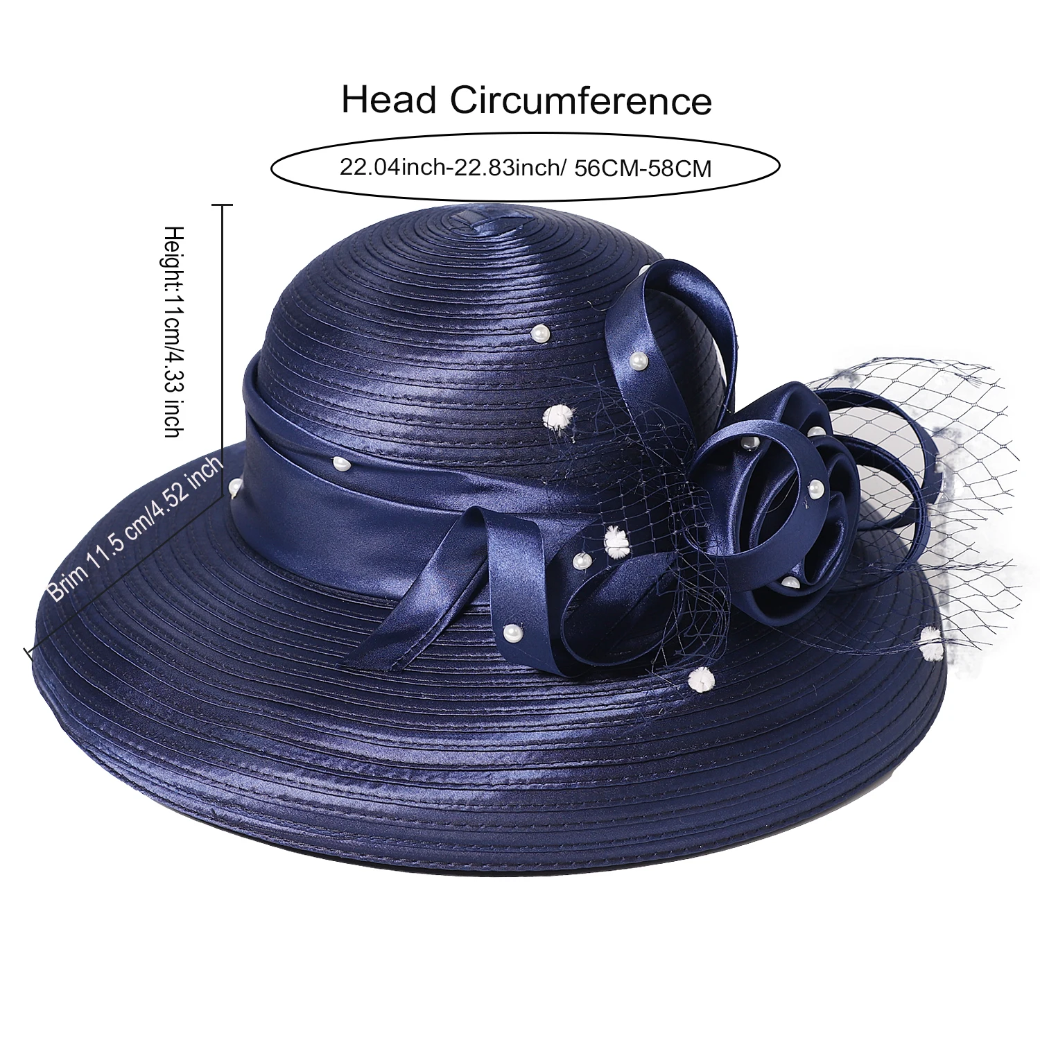 FS Summer Wide Brim Kentucky Derby Hats White Veil Beach Sunshade Women Bucket Hat Tea Party Fascinator Cap Sombrero Mujer 2026