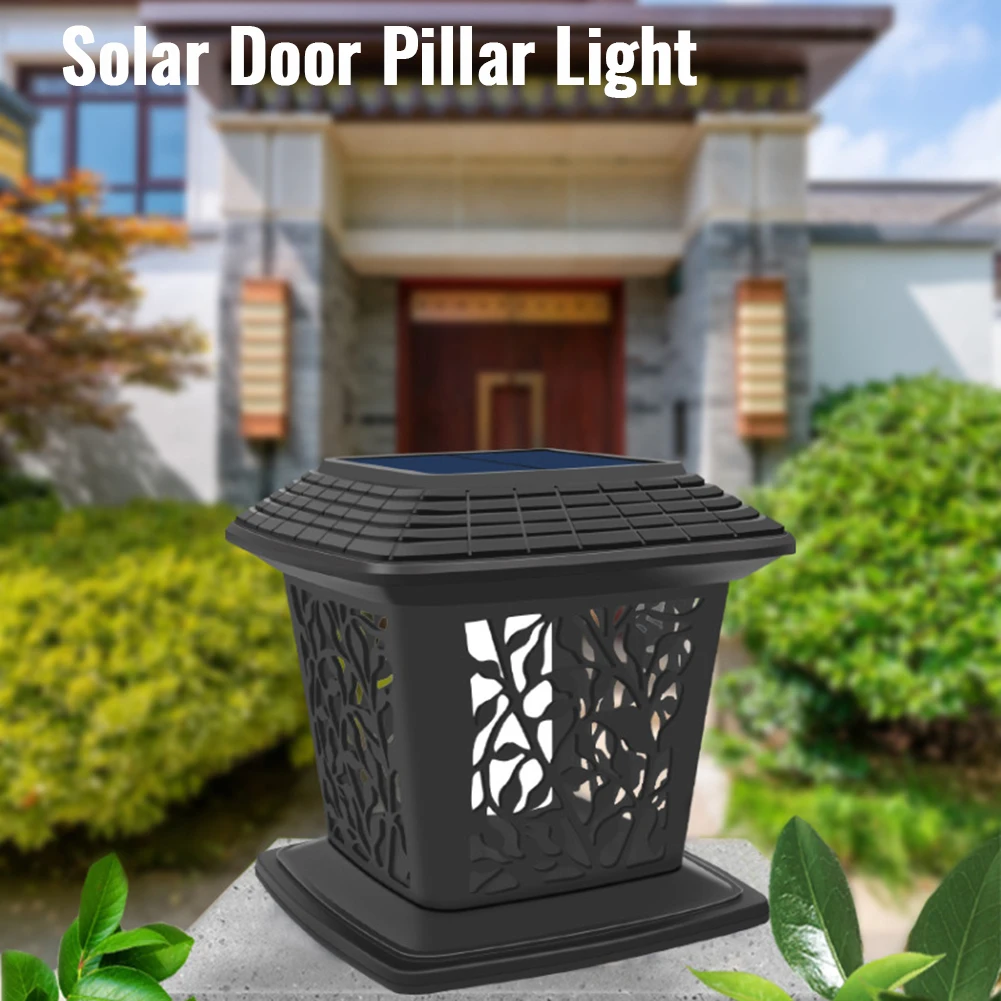 Solar Post Cap Lights Outdoor Bright LED Light With 2 Levels Adjustable Brightness Deck Solar Powered For Garden Patio Porch