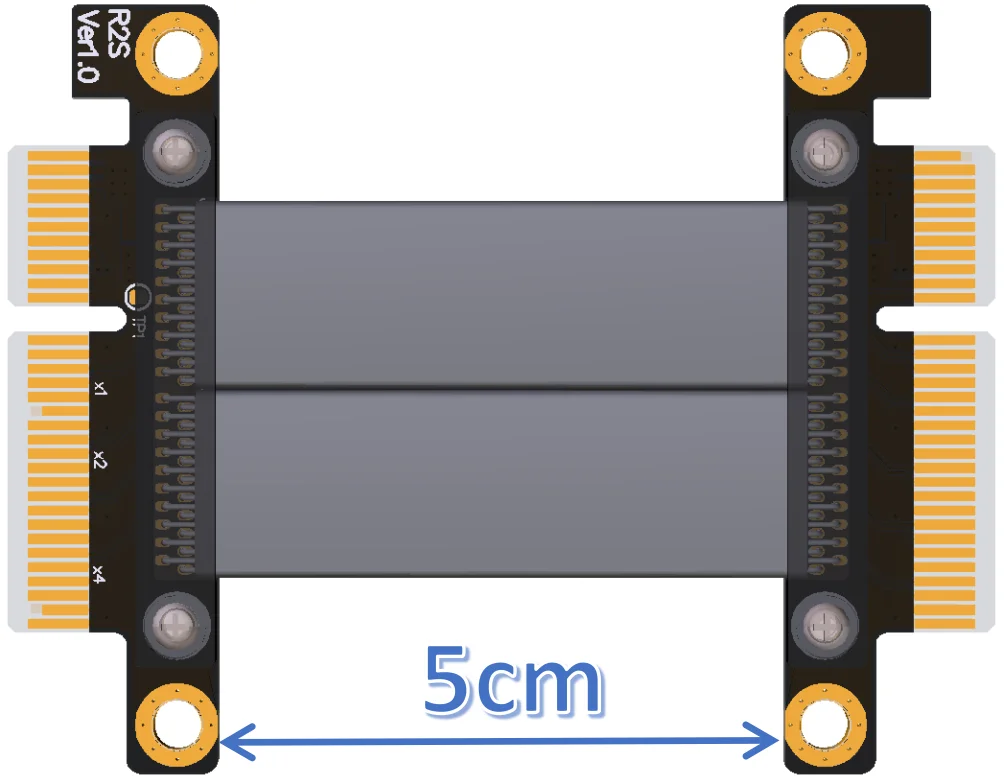 3.0 Extension line x4 male to female pcie signal exchange line Gen3 full speed Speed bandwidth: PCIe 3.0 x4, gen3 32G/bps