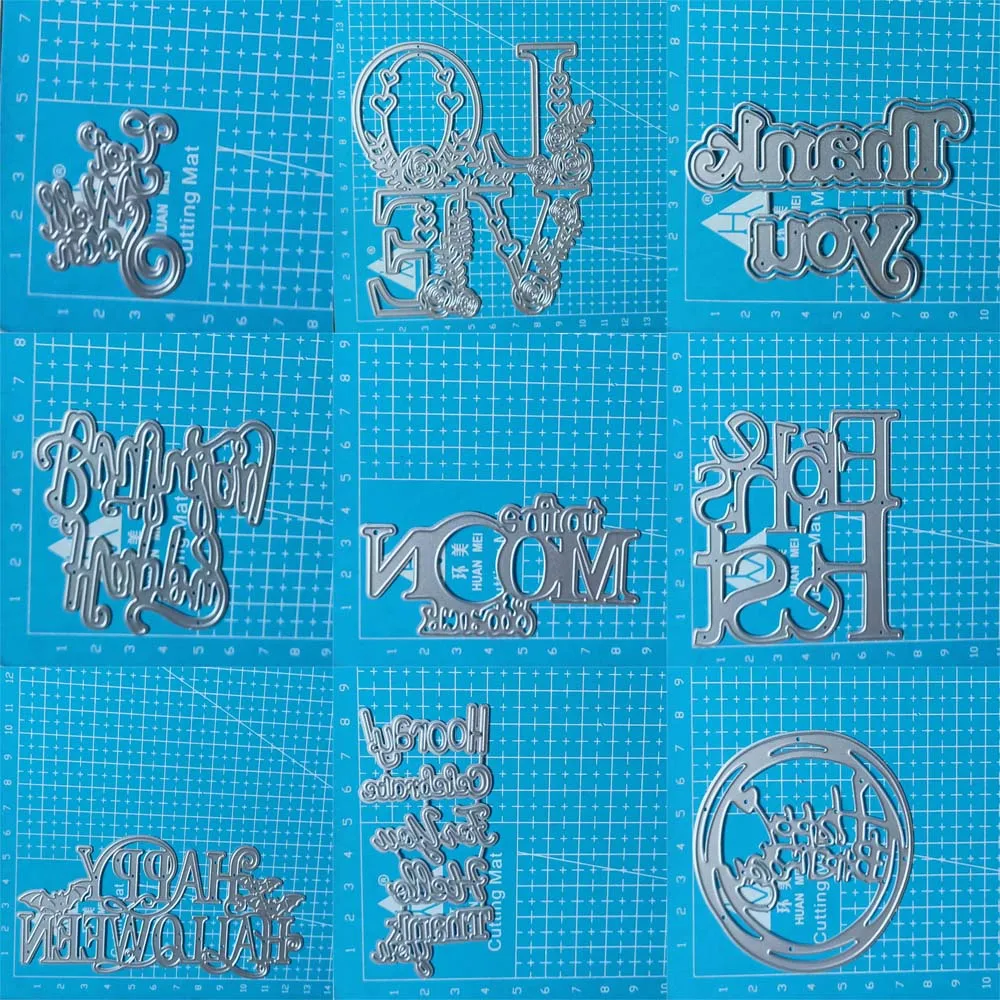 Brief Wort alles Gute zum Geburtstag Metalls chneid werkzeuge schneiden Stanz form Sammelalbum Papier messer Form Klinge Stanz schablonen