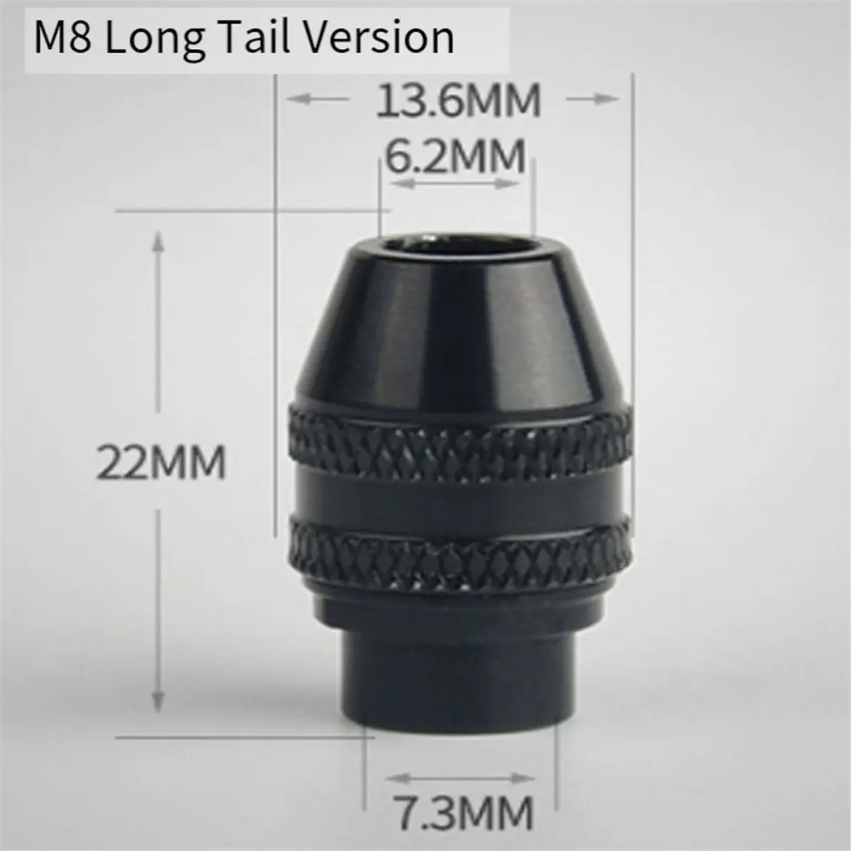 DT35BG 5PCS M8 M7 Mini Keyless Drill Chuck, 0.3-3.2mm Clamping Range, Quick Change for DIY Woodworking B