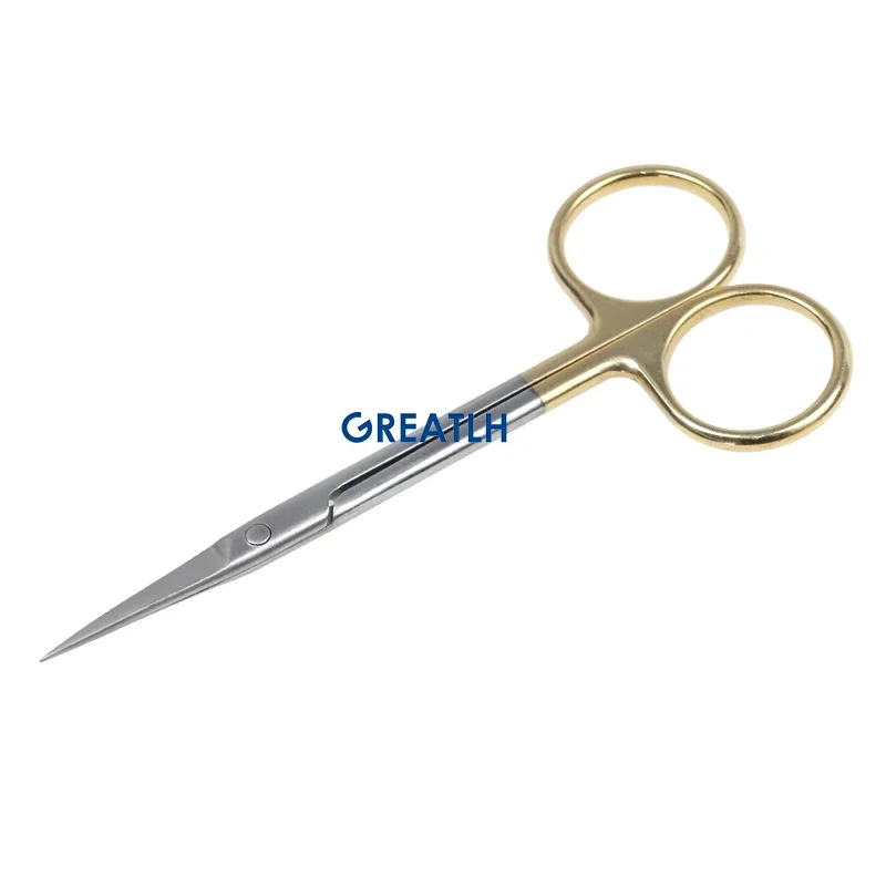 Ophthalmic Scissors Surgical Tool Curved Straight Ophthalmic Instrument 10cm