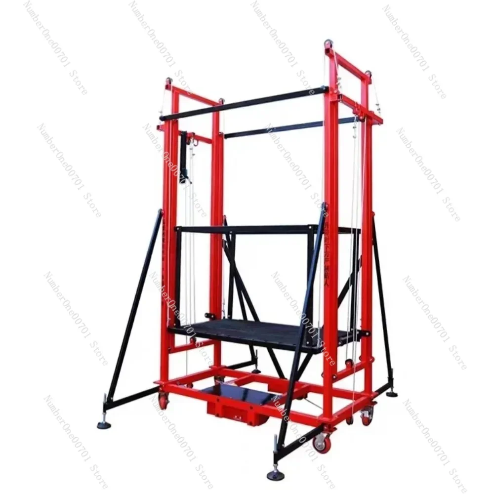 For Electric Lifting Scaffold Mobile Folding Remote Control Fully Automatic Lifting Platform Indoor and Outdoor Decoration Hoist