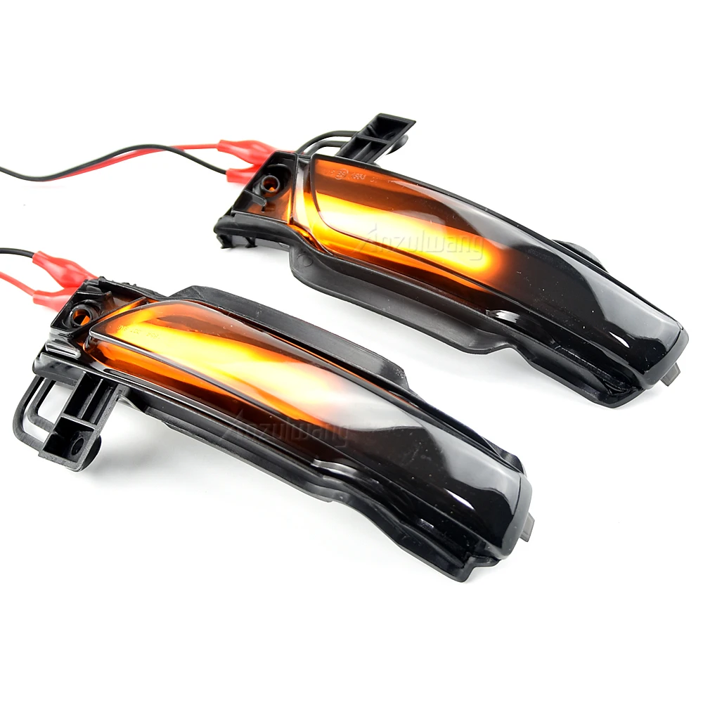 2pcs For Jeep Grand Cherokee WK2 2011-2018 2019 2020 Car LED Dynamic Turn Signal Side Mirror Light Rear Mirror Blinker Lamp