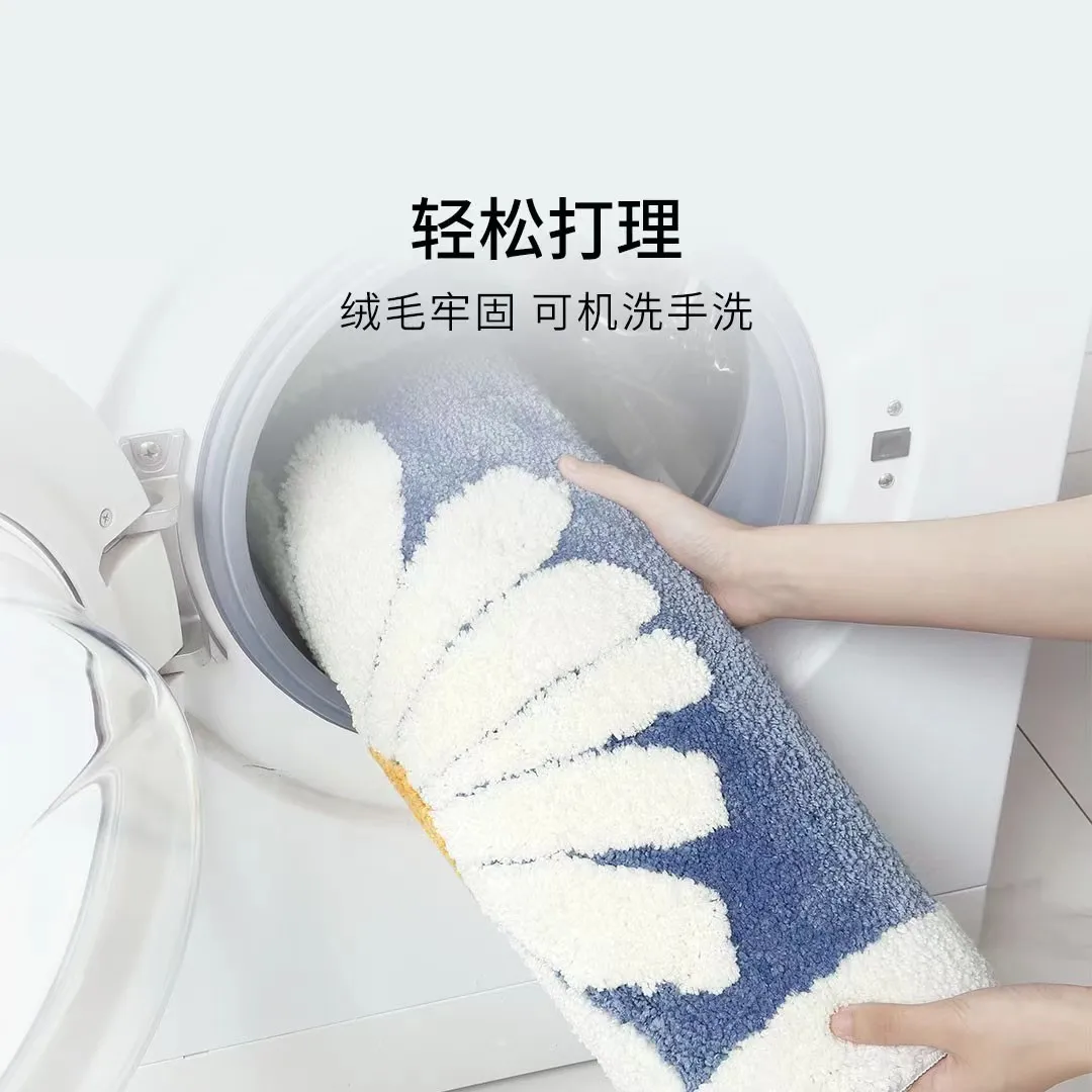 Xiaomi หนาห้องน้ำดูดซับพรมพรม Rainbow ลื่นเท้าที่ประตูห้องครัวประตูครัวเรือน mat