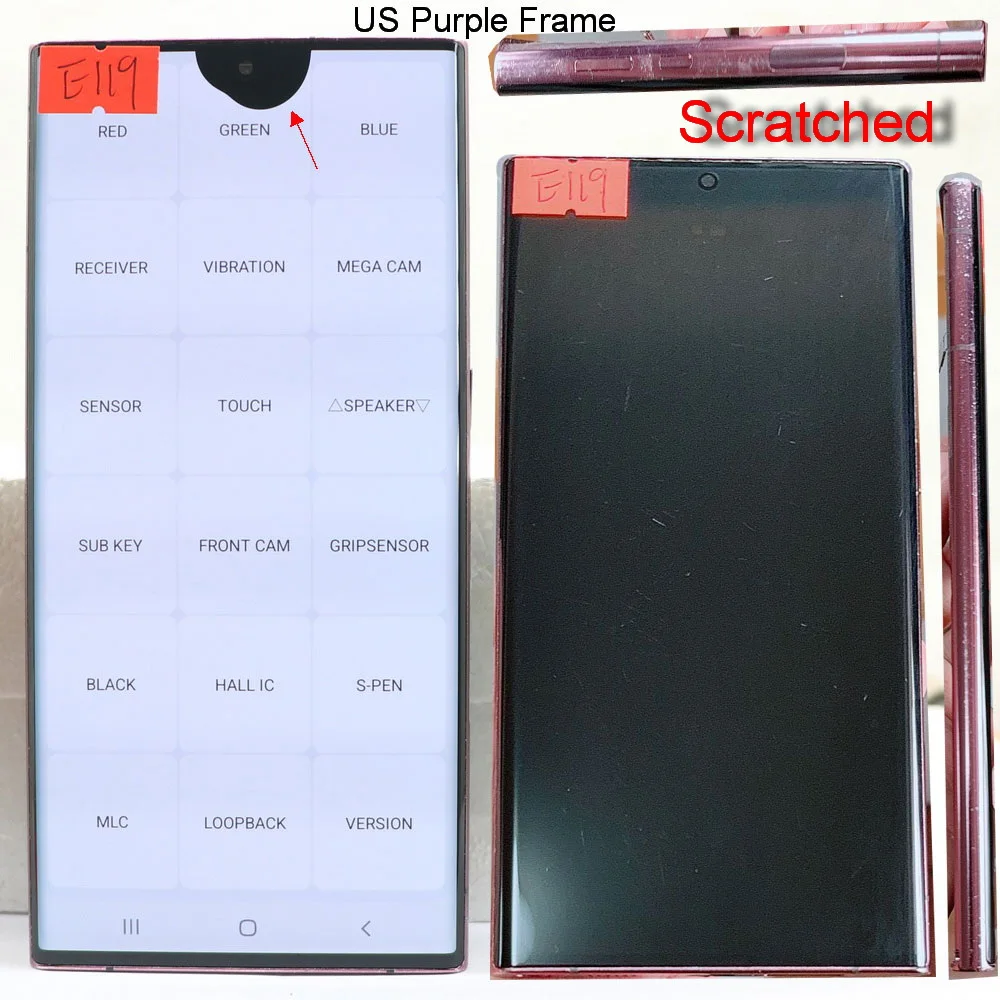 For Samsung Galaxy S22 Ultra 5G S908 LCD Display Touch Screen Digitizer With Frame For S22Ultra S908B AMOLED LCD Screen Assembly image 4