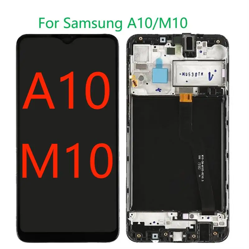 

6,2 "Dynamic AMOLED для Samsung A10 A105 M10 SM-A105F A105F/DS, ЖК-дисплей с рамкой, сенсорный экран в сборе, запасные части