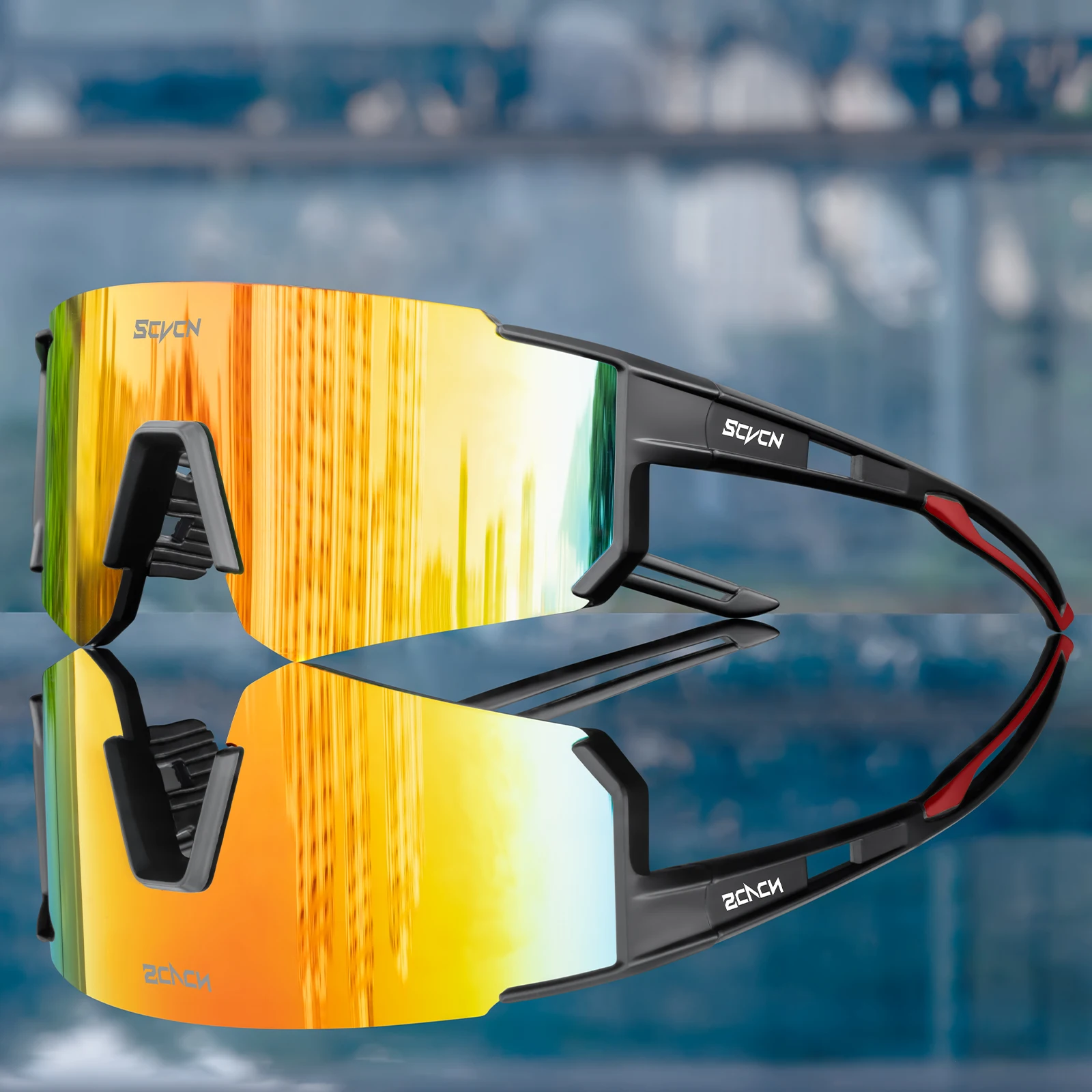 SCVCN Hot Outdoor Cycling Sunglasses Men Road Driving Bike Glasses Sports Mountain Climbing Women Bicycle UV400 Cycling Goggles