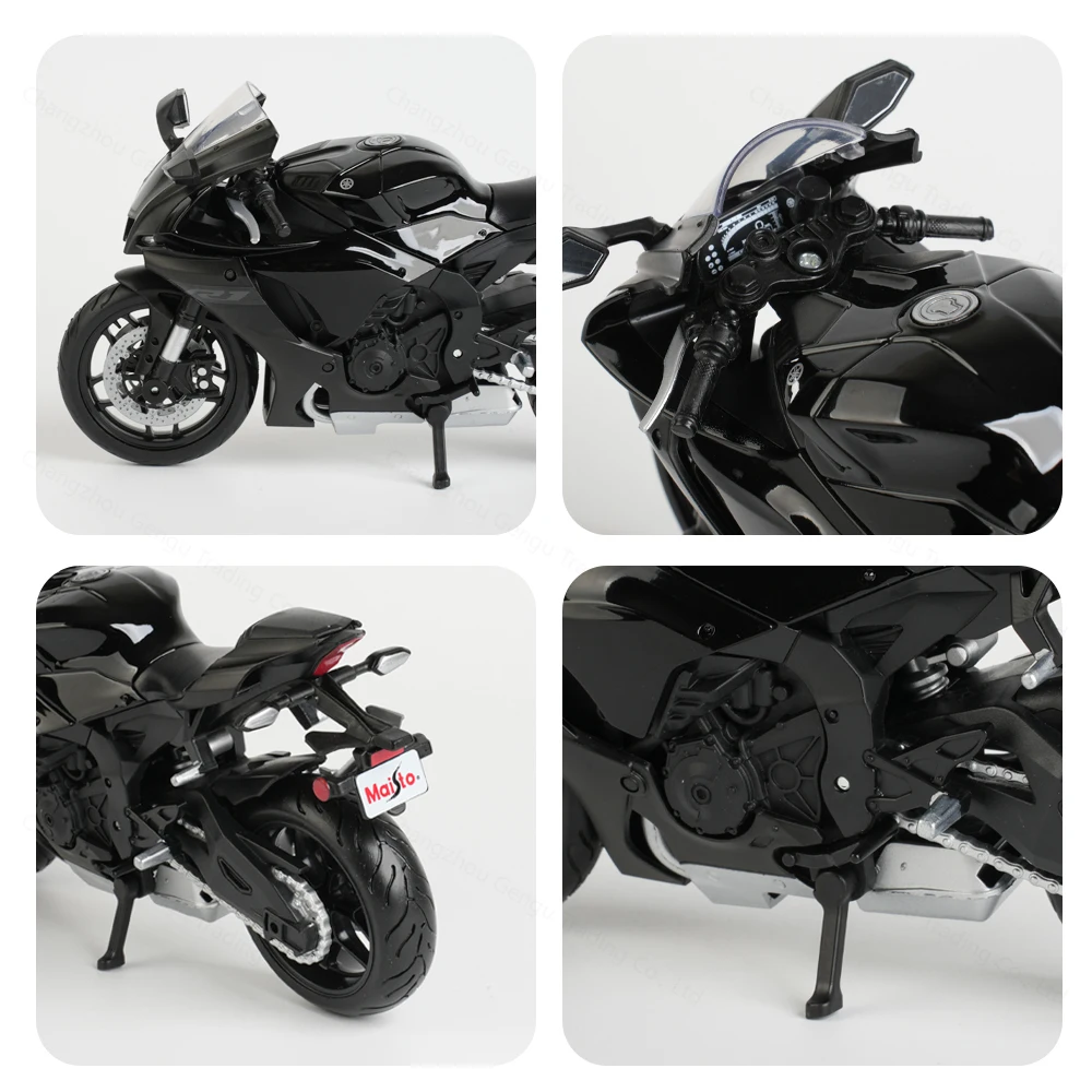 Maisto 1:12 Yamaha 2021 YZF-R1 Black Die Cast Vehicles Collectible Hobbies Motorcycle Model Toys