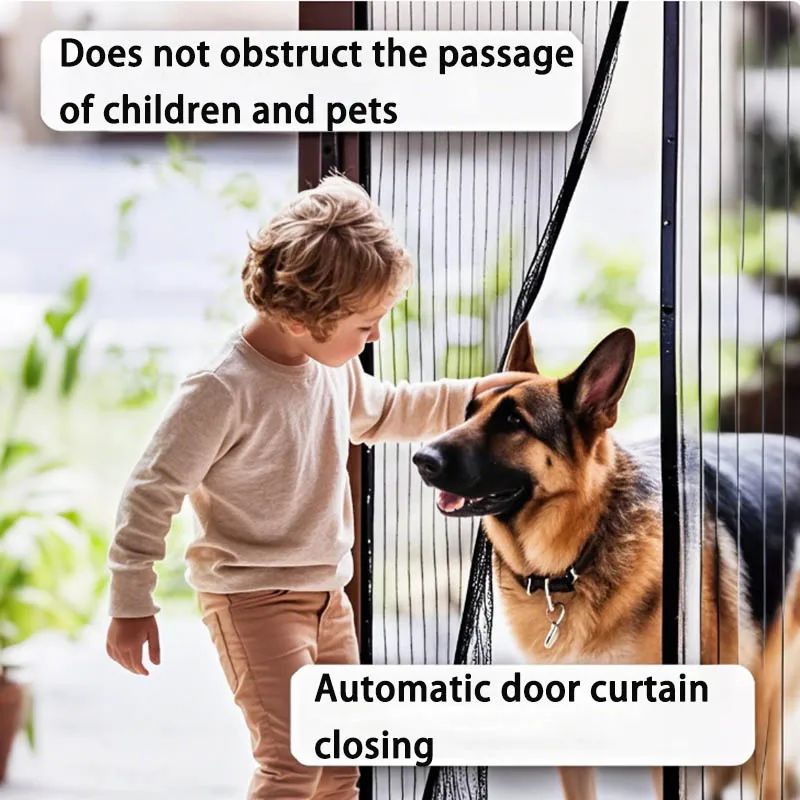 Anti Mosquito Door Curtain Invisible Ventilate Door Screen No Punching Magnetic Automatic Closing Anti Fly Bug Insect Screen