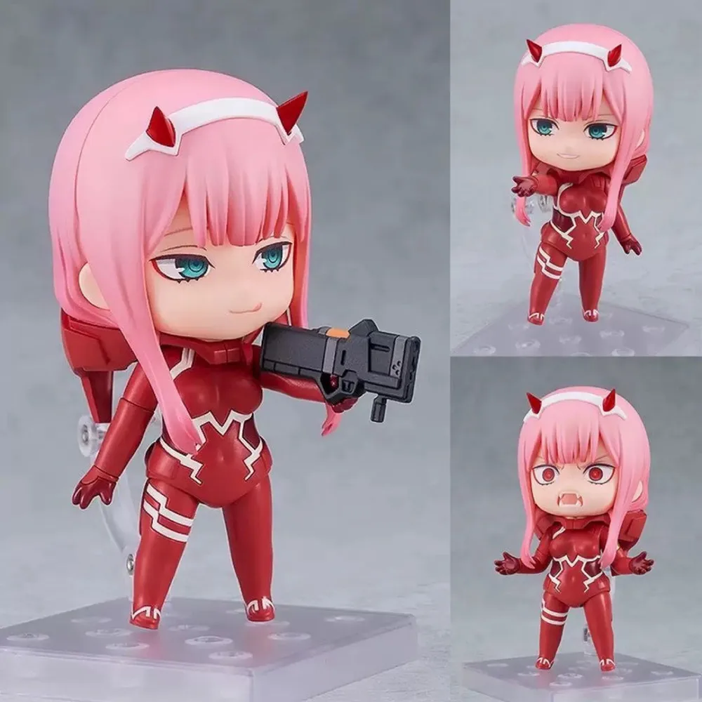 

10cm DARLING in the FRANXX Zero Two 02 2408# 2408 Driving clothes Action figure toys collection doll Christmas gift