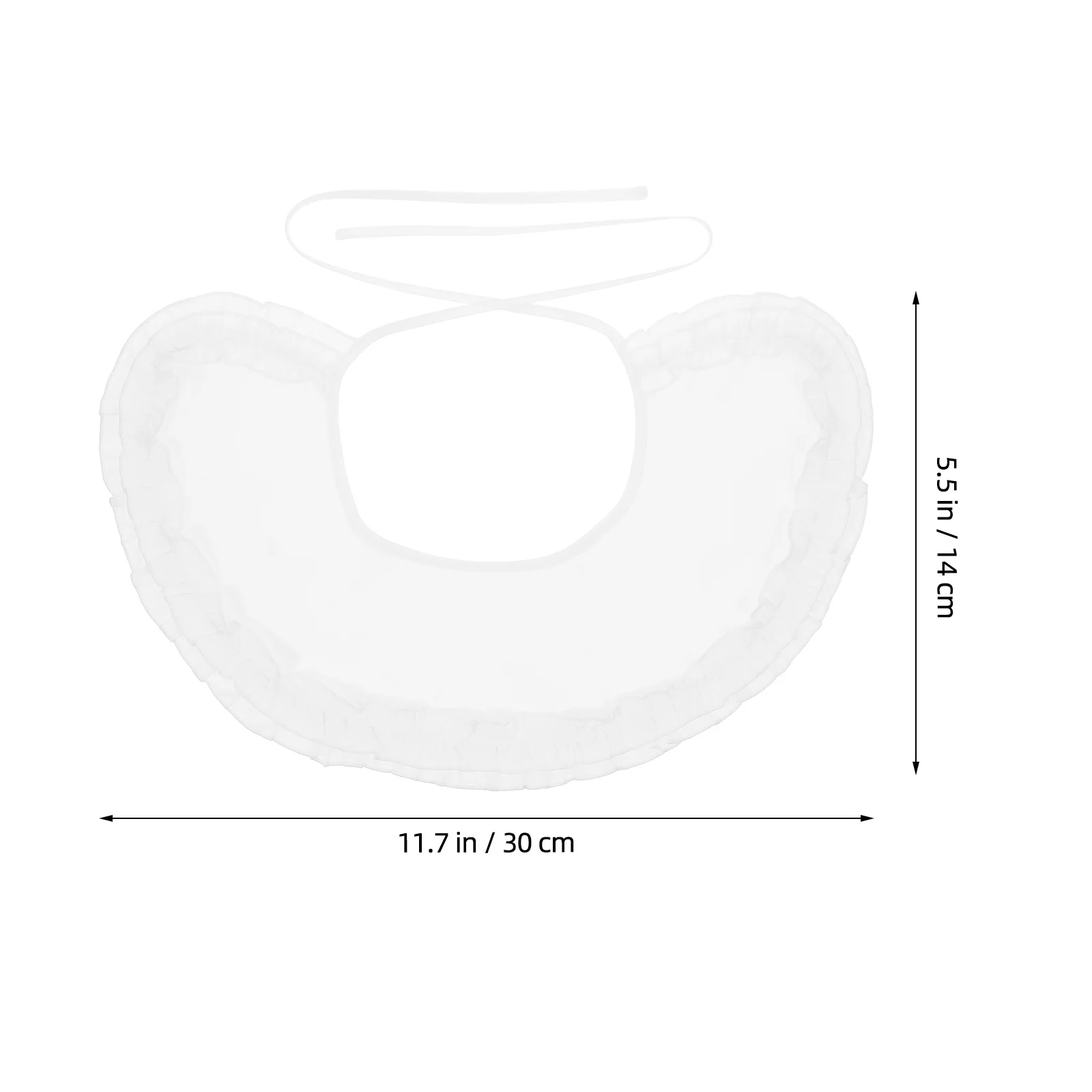 1 قطعة طوق الكسوة تكدرت للنساء الشيفون لوتس ليف كاذبة العنق ديكور انفصال الملابس التبعي نصف طوق كاذبة