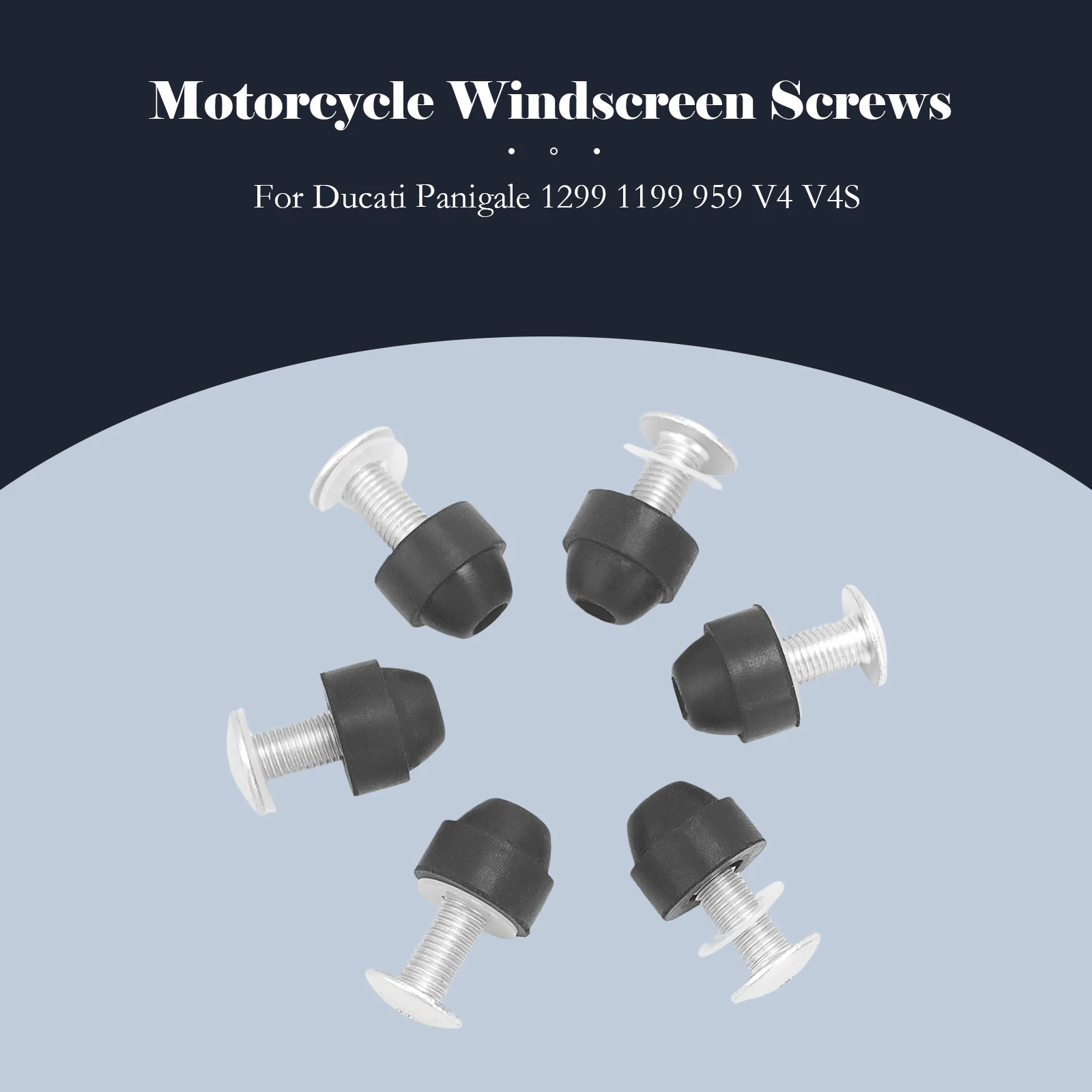 For Ducati Panigale 1299 1199 959 V4 V4S Suit Front Windshield Screw Motorcycle Accessories Stainless Steel Screws Accessories