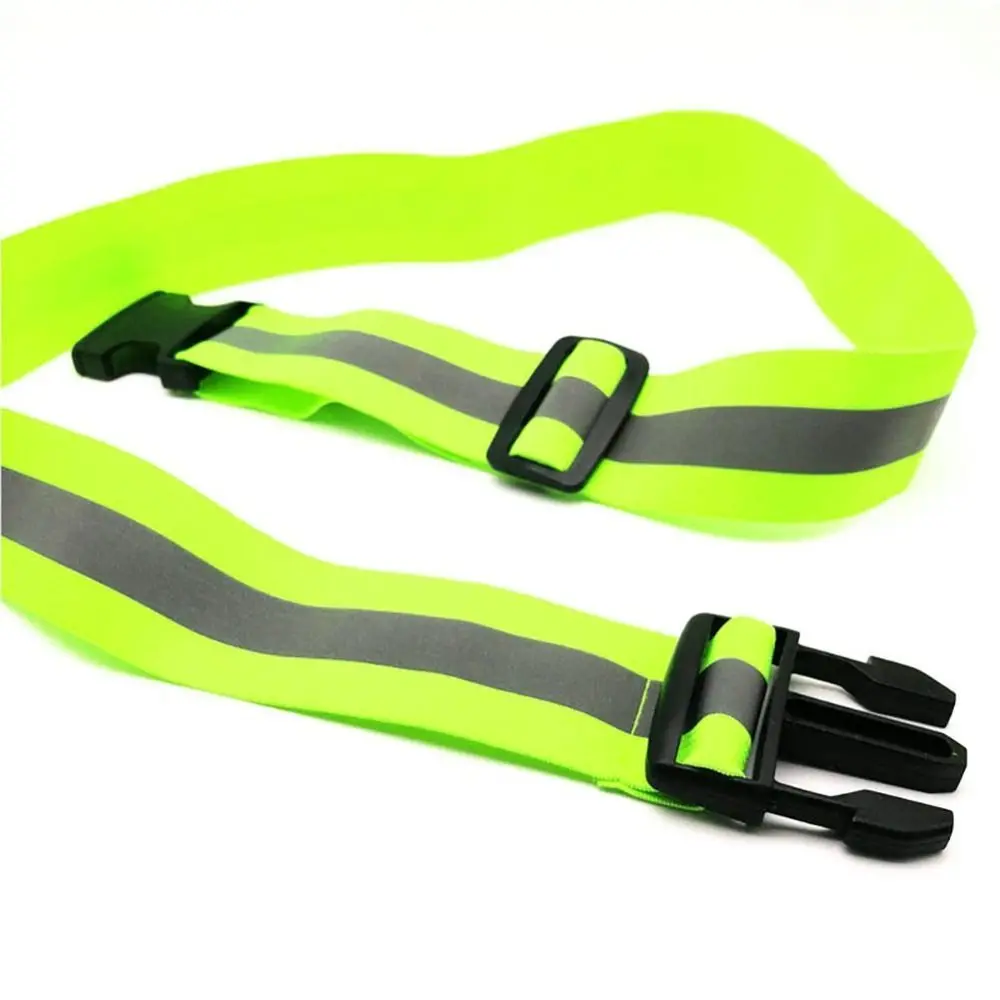 4cm Riding Night Safety Motorcycling Adjustable Reflective Strips Warning Fluorescent Tape Waist Gear Running Reflective Belts