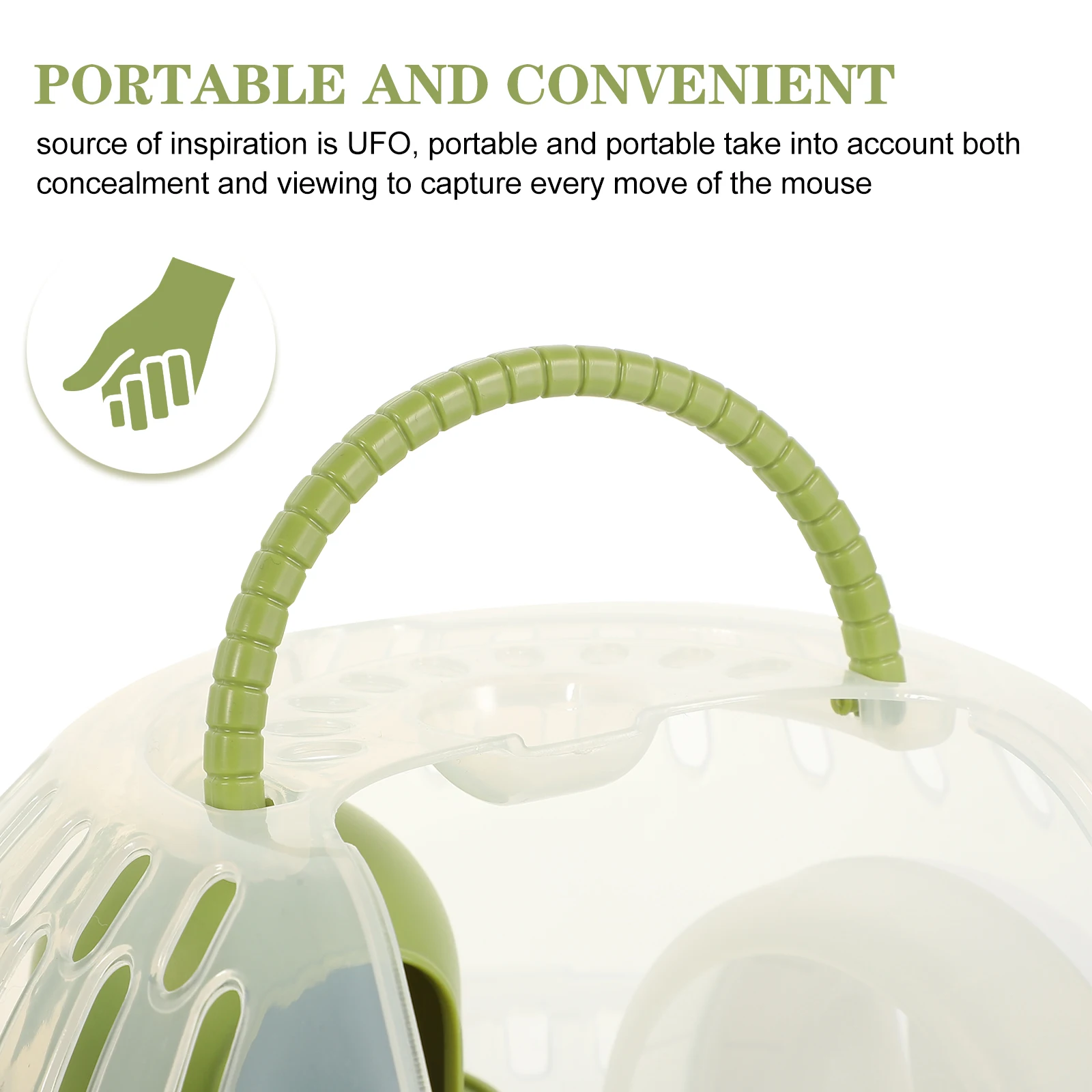 

Comfortable Hamster Travel Carrier Compact Hamster Container Travel Box Lightweight Pet Carrier