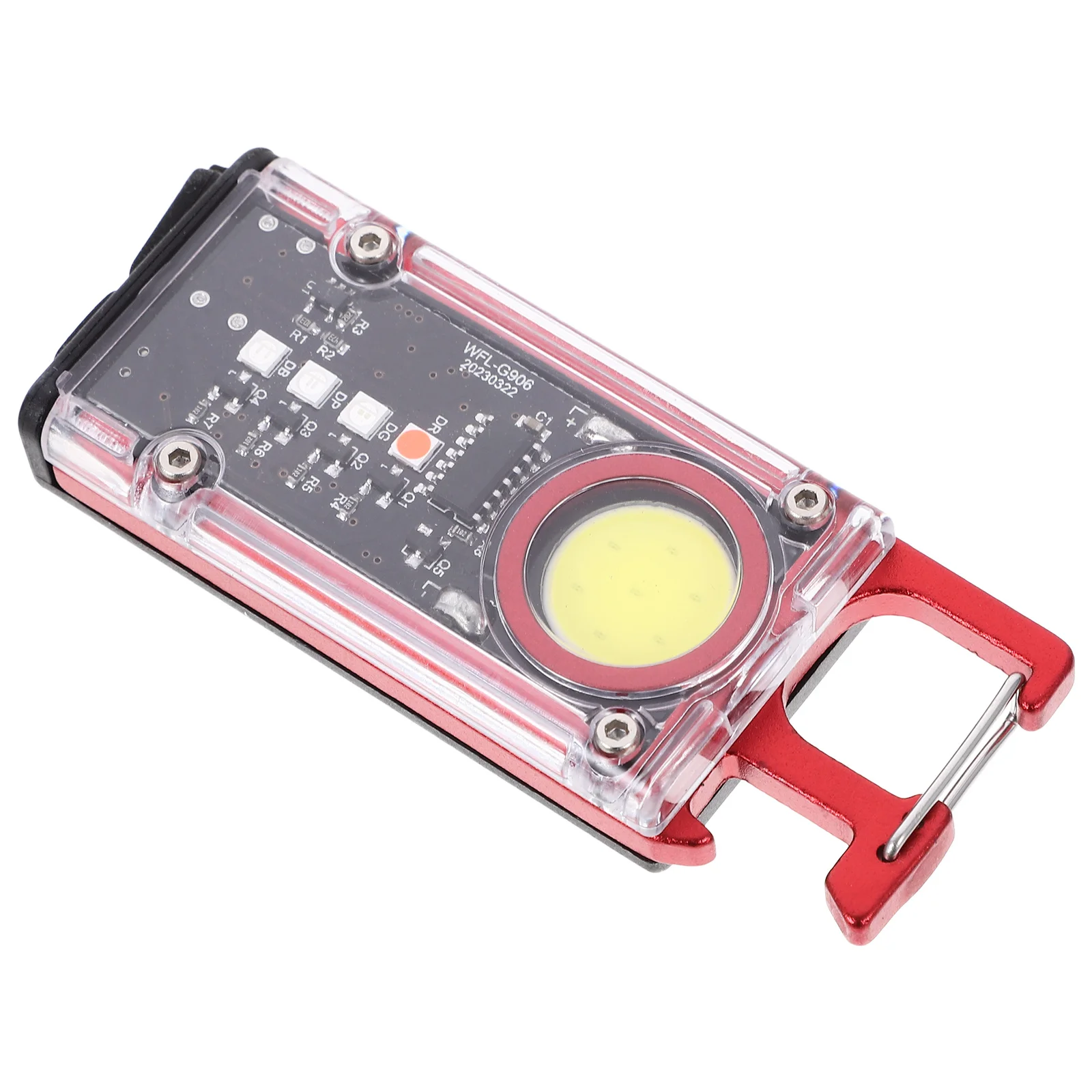 مجموعة واحدة من مصابيح الجيب الصغيرة القابلة لإعادة الشحن، مشبك مغناطيسي صغير الحجم ومحمول متعدد الأغراض للتخييم والمشي لمسافات طويلة