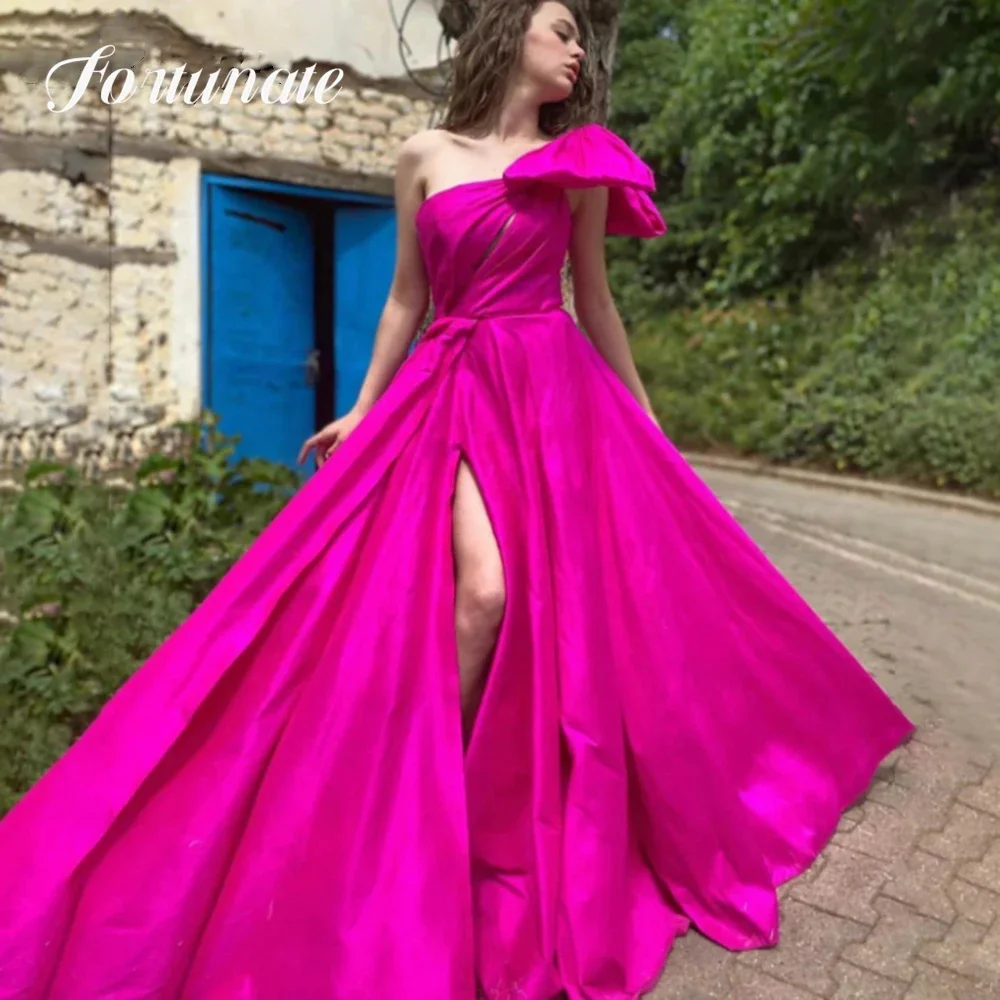 

Fortunate Elegant Purple Red Quinceanera Dress With Bow A-Line Side Slit Scoop Ball Gowns Cocktail Party Evening Party Dresses