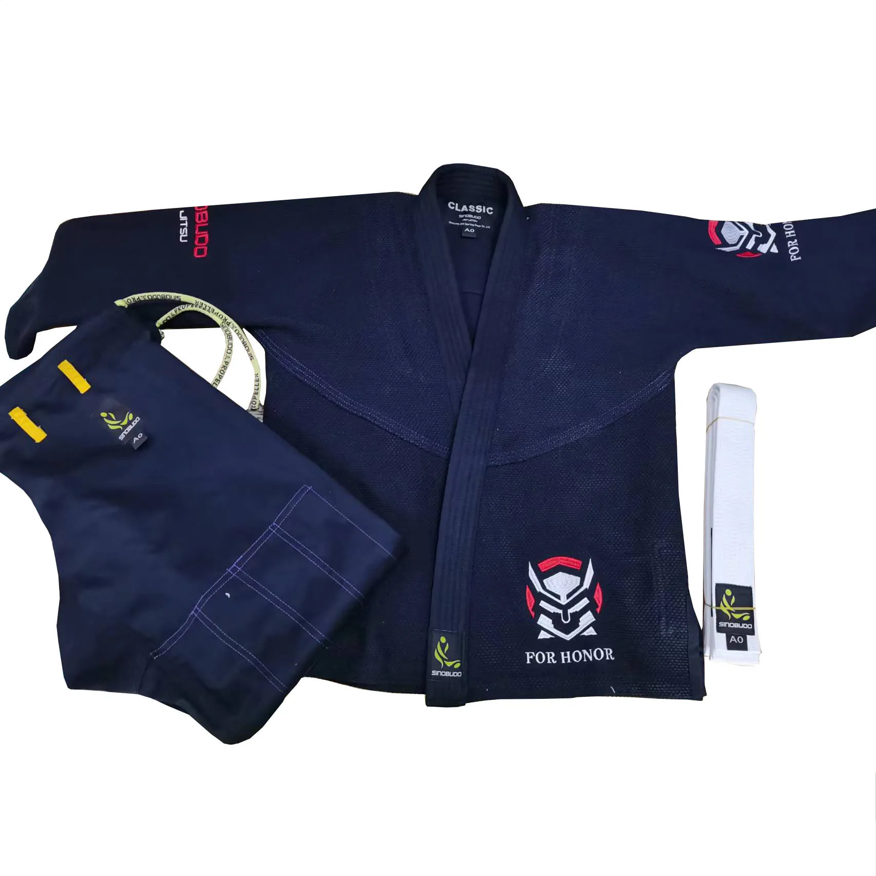 

New Brazilian Jiu Jitsu Gi For Honor BJJ Gi for Men & Women Uniform Kimonos Professional Competition Judo Suit with White Belt